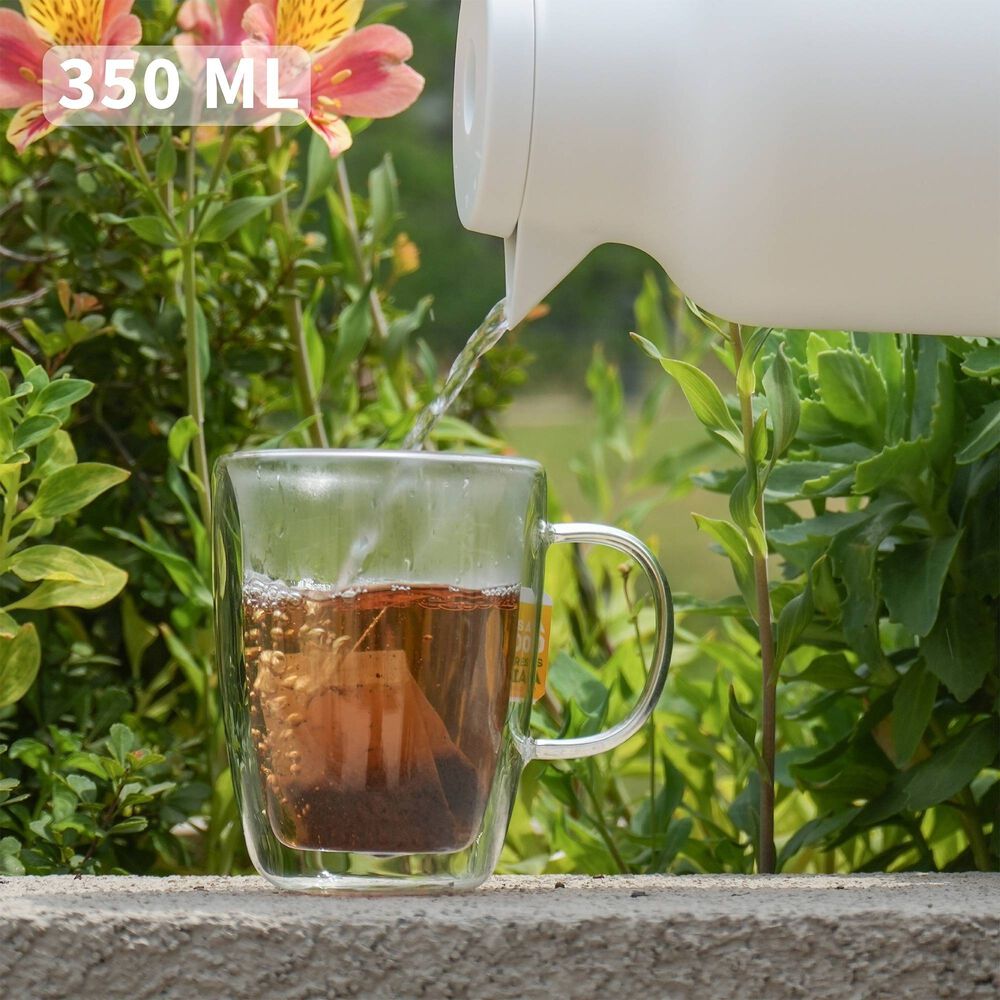 Set 4 Tazas De Vidrio Doble Pared 350 Ml Simplit image number 2.0