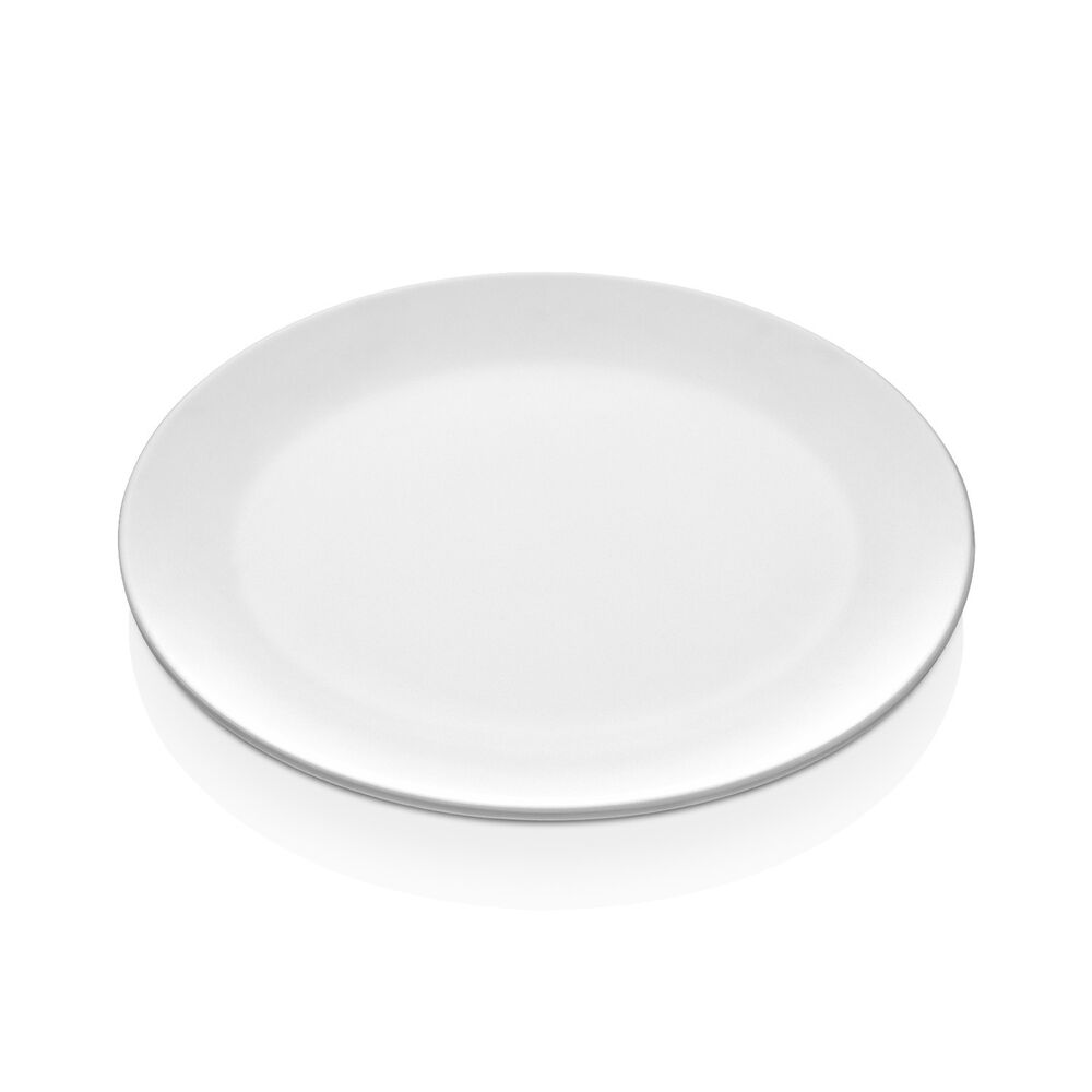 Set De 6 Platos Melamina Redondo Sin Borde Blanca 25 Cm L&iacute;nea Cl&aacute;sica image number 2.0