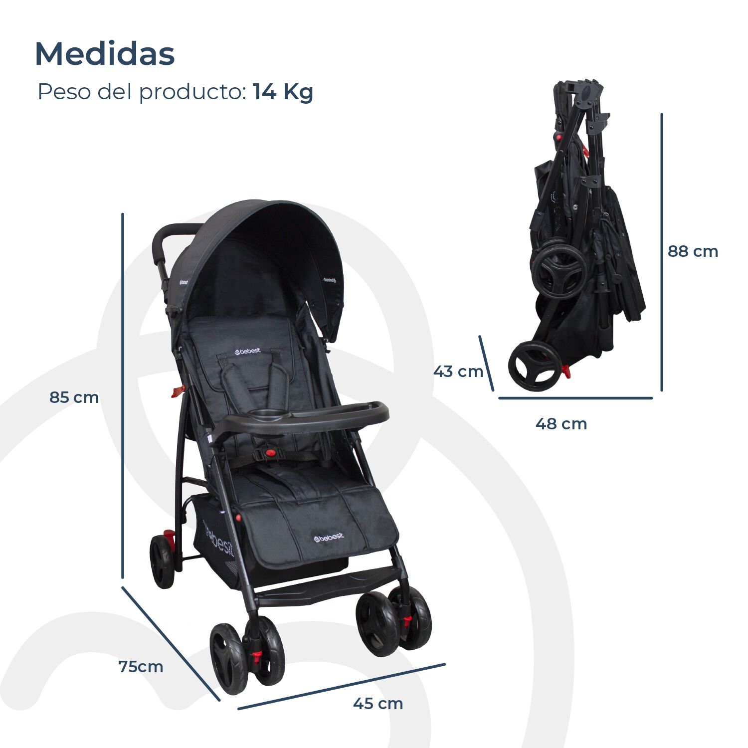 Coche Travel System Summer Negro image number 9.0
