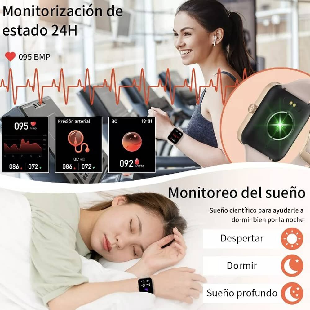 Elegante Smartwatch Mujer Reloj Inteligente Alexa Llamadas image number 3.0