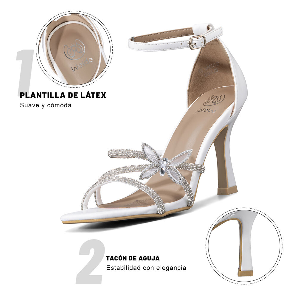 Sandalia Fiesta Taco Stiletto Pedrer&iacute;a Mujer Weide Qiu382 image number 7.0