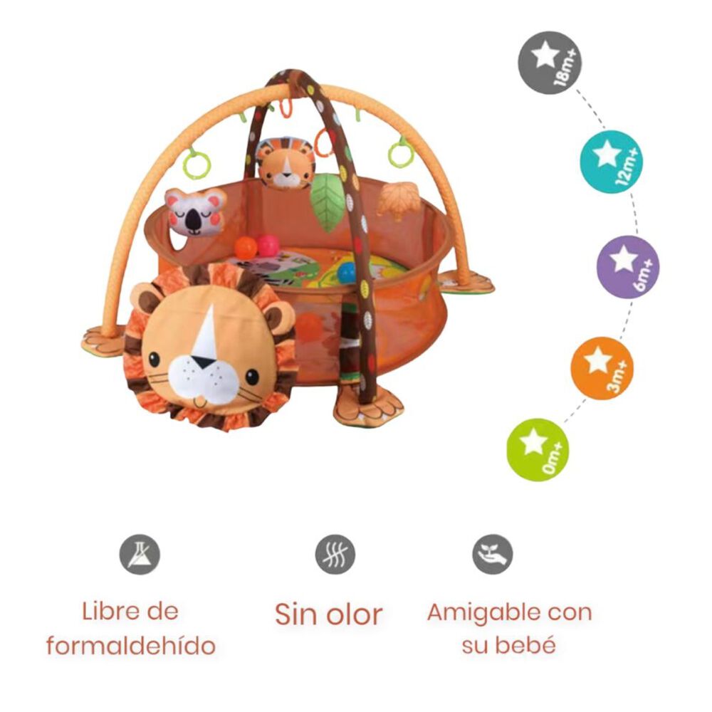 Gimnasio Bebé 3 En 1 Con Pelotitas Lubabycas image number 4.0