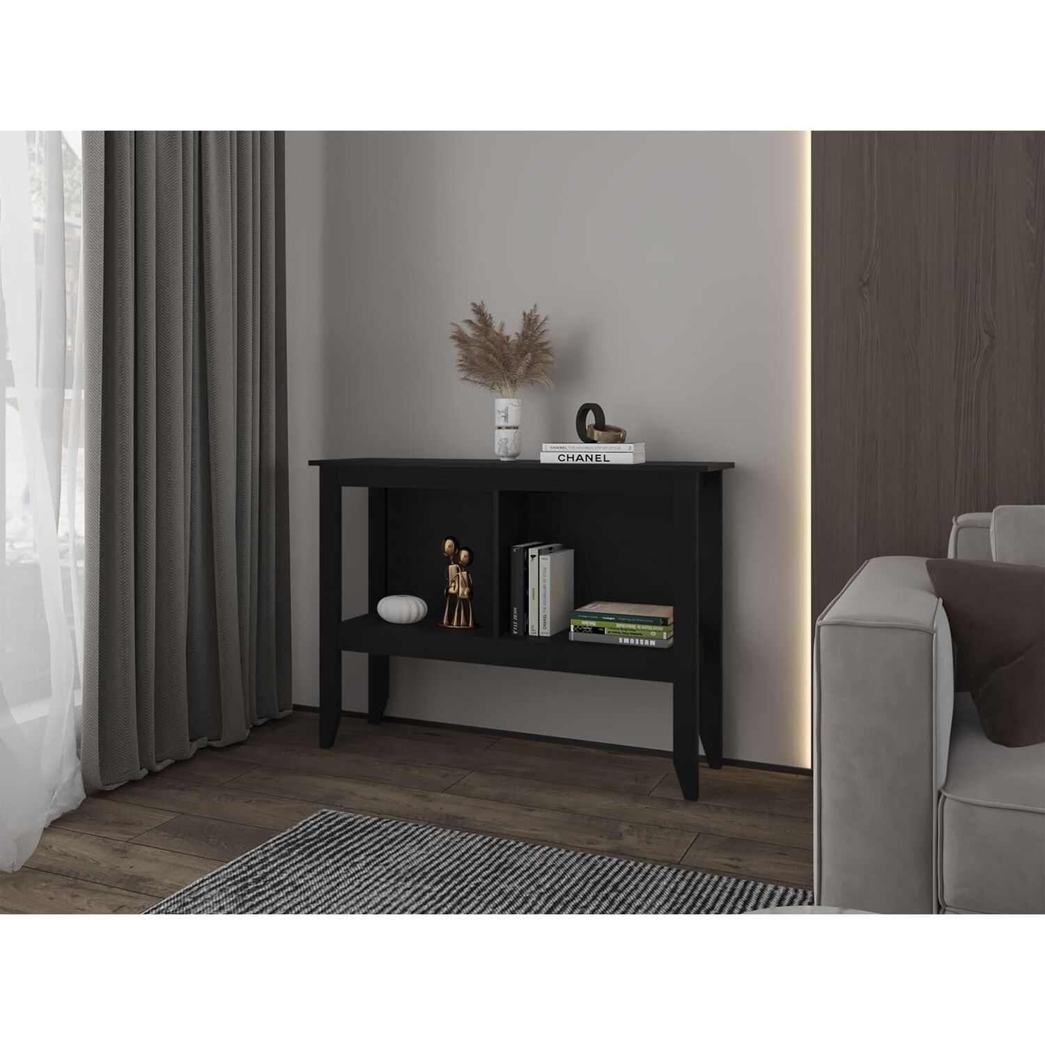 Arrimo Living Negro 85 Cm X 32 Cm X 120 Cm image number 3.0