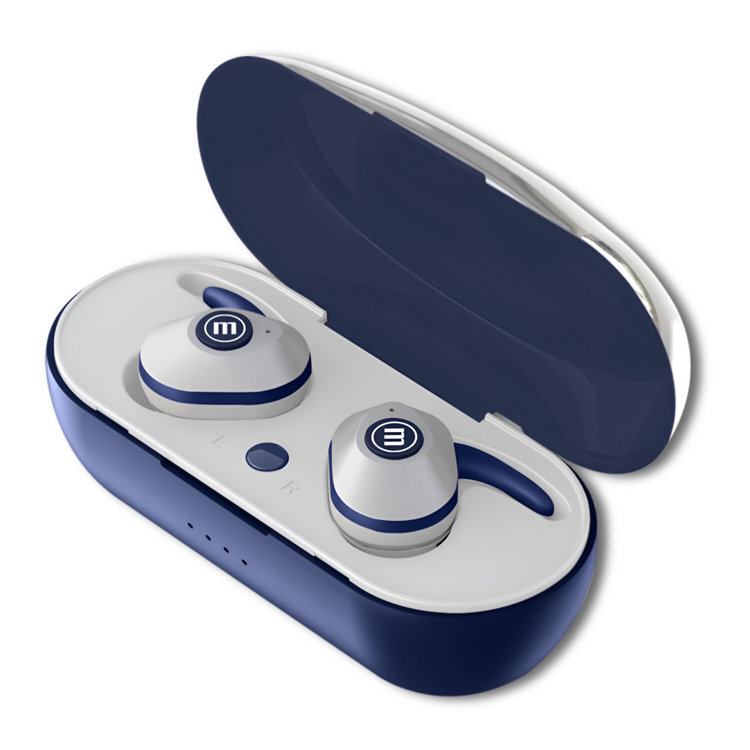 Aud&iacute;fonos Maxell Mini Duo Tws Bluetooth Blue Limit Edition image number 2.0