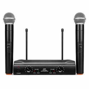 Kit De Micr&oacute;fonos Inal&aacute;mbricos Uhf Profesionales Wu-828 Hd