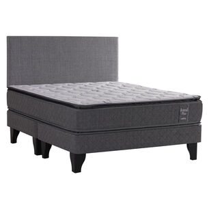 Cama Europea Celta Astral Plus / 2 Plazas / Base Dividida + Respaldo