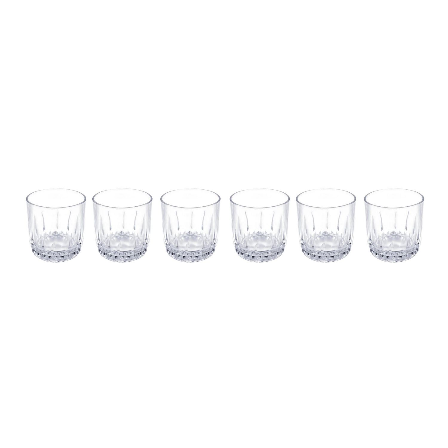 Set 6 Vasos Bajos Whisky Cristar Prisma Rocks 306ml image number 1.0