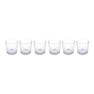 Set 6 Vasos Bajos Whisky Cristar Prisma Rocks 306ml