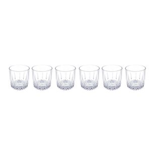 Set 6 Vasos Bajos Whisky Cristar Prisma Rocks 306ml