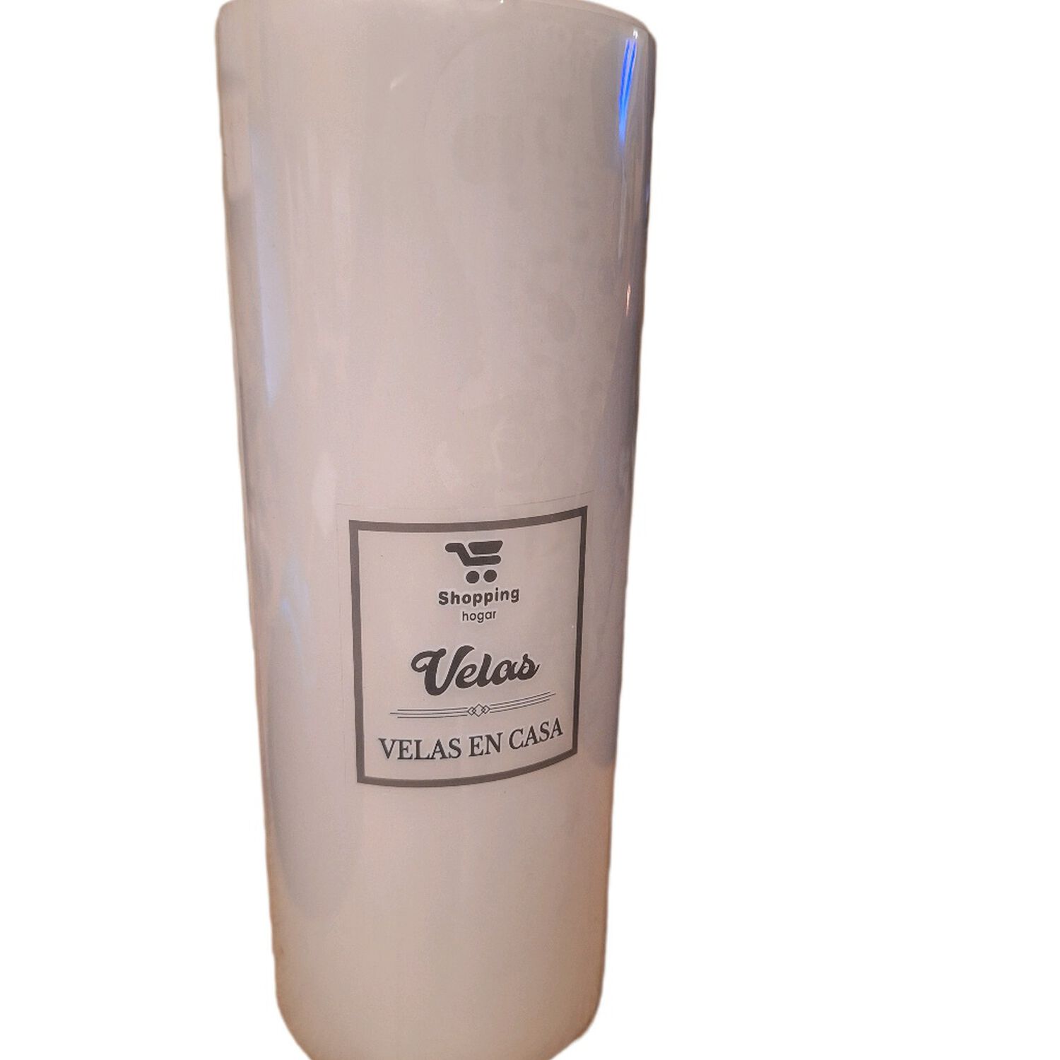 Vela Grande Cirio 20x7 Cm Vel&oacute;n Blanco image number 1.0