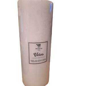 Vela Grande Cirio 20x7 Cm Vel&oacute;n Blanco