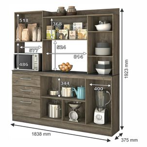 Mueble De Cocina Casaideal Tamara / 7 Puertas / 3 Cajones