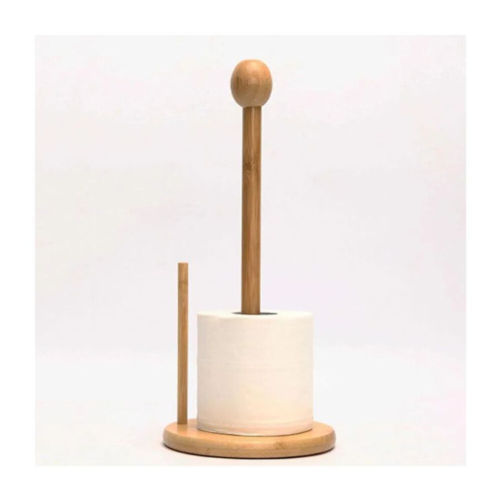 Portarrollos De Cocina Madera Bamb&uacute; Soporte Toalla Nova 30x15cm image number 3.0