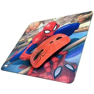 Kit Mouse Inalambrico Usb 3b Y Mousepad Spider Man