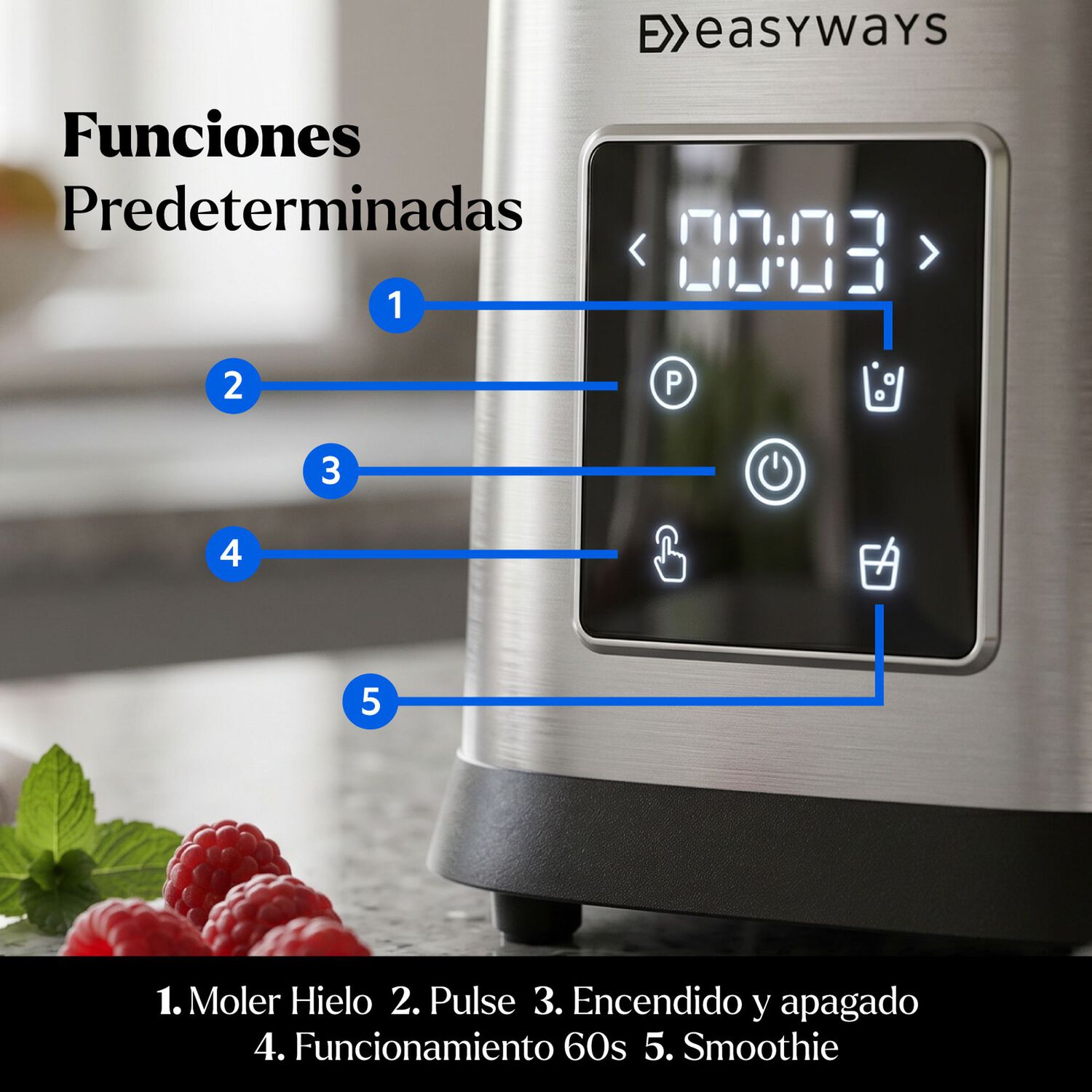 Licuadora Powerblend 1,8 Litros Easyways + Vaso To Go image number 2.0