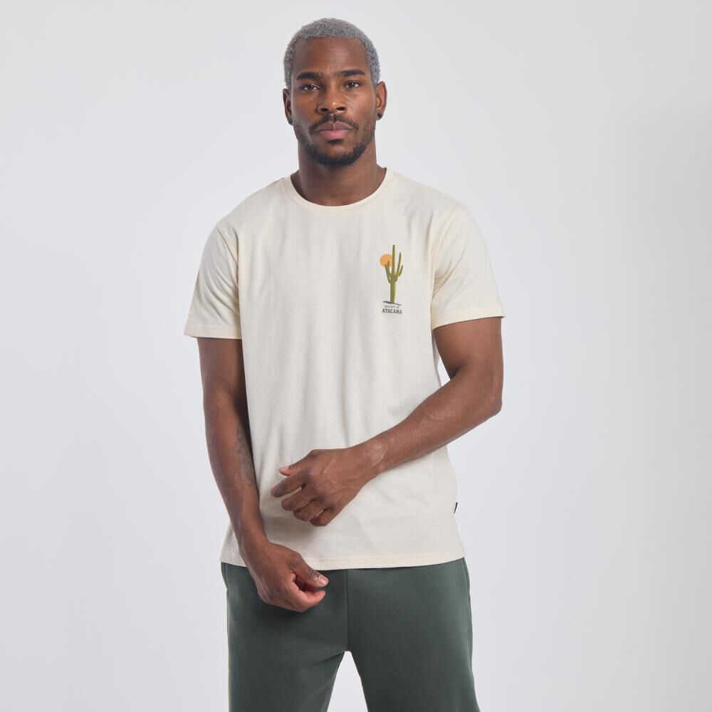 Polera Deportiva Estampada Slim Manga Corta Cuello Redondo Hombre Wetland image number 0.0