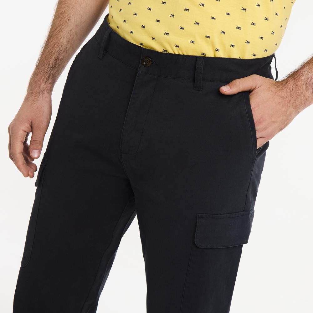 Pantalón Cargo Tiro Medio Regular Hombre Herald image number 4.0
