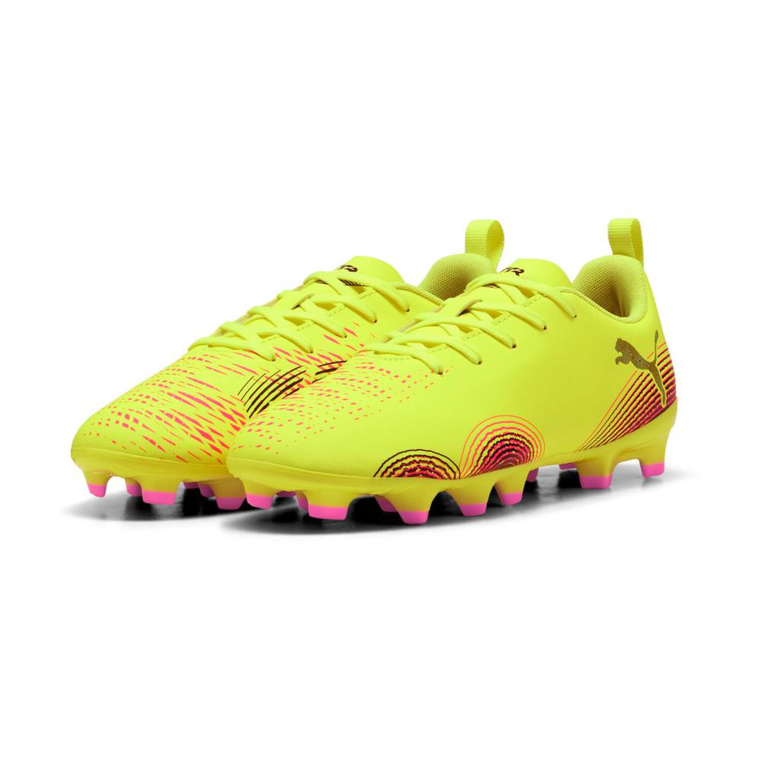 Zapato De F&uacute;tbol Unisex Puma Future 8 Play Fg/ag Jr Amarillo image number 0.0
