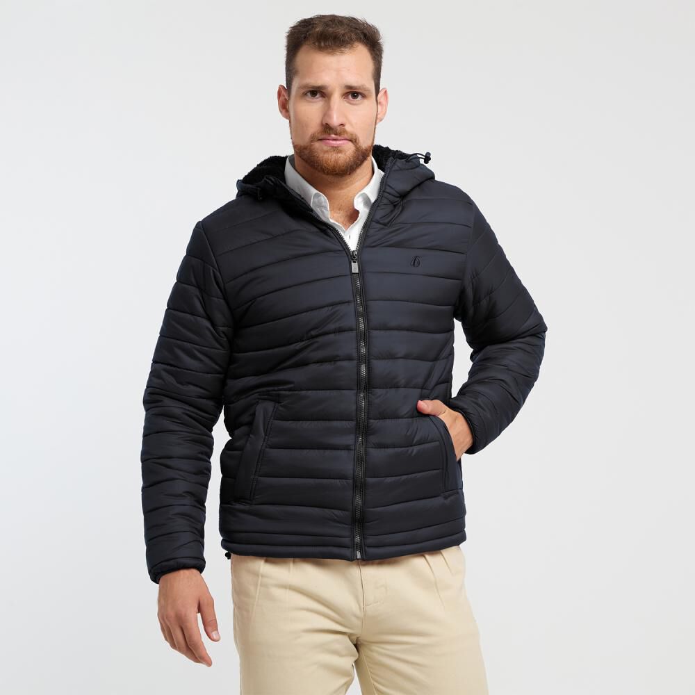 Parka Lisa Regular Cuello Alto Con Capucha Hombre Herald image number 0.0