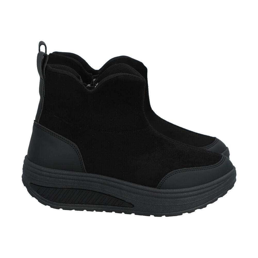 Botin Mujer Negro Plataforma Sole Police image number 4.0