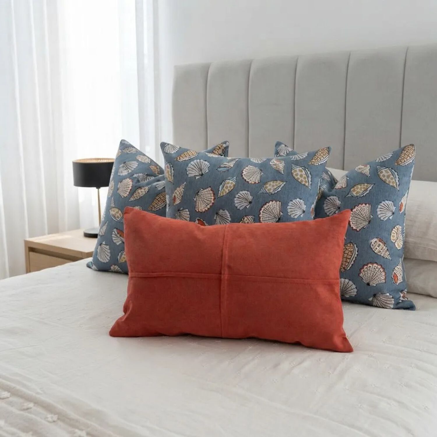 Set De 4 Cojines Decorativos Conchas Del Mar Y Coral image number 1.0