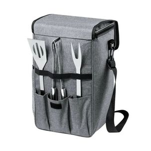 Set Parrillero Bolso Cooler Arcada 25x33x53 Cm