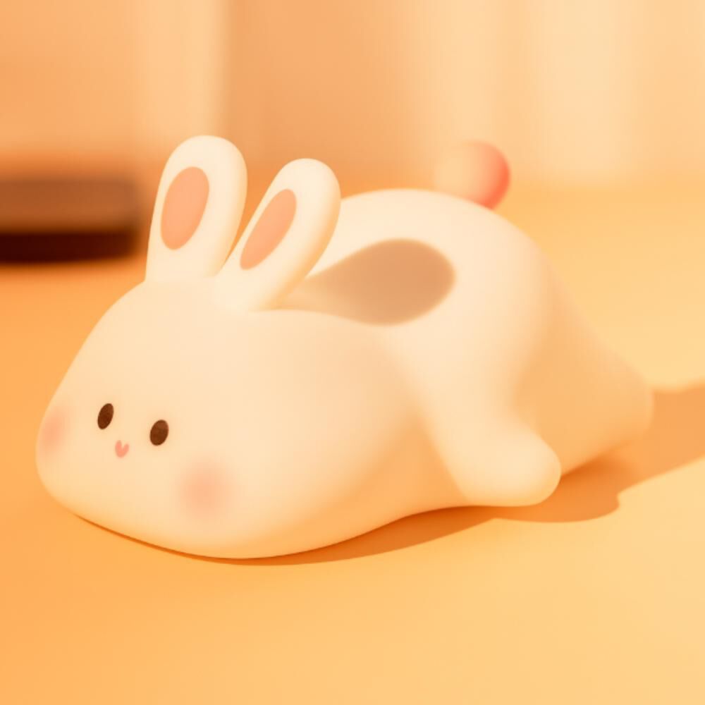 Lampara Nocturna Conejo C/sensor Bebes - Niños Espanta Cuco image number 2.0