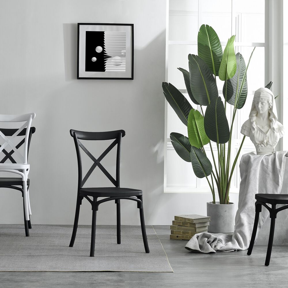 Silla Retro Negra image number 4.0