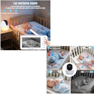 C&aacute;mara Monitor Lubabycas Con App Luz 4,3&Prime;1080p Abm206