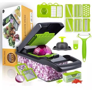 Cortador Picador De Verduras Frutas Multiuso 1 Set 16 Piezas