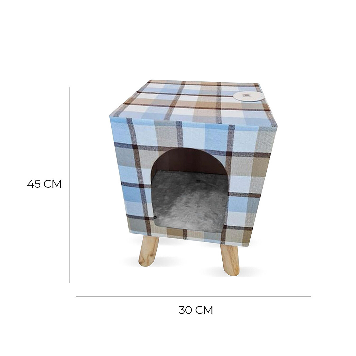 Cama Casa Gato Mascotas Acolchada 45 Cm image number 2.0