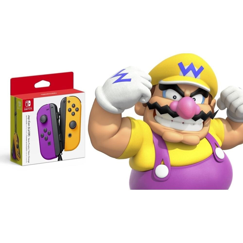 Control Nintendo Switch Joy-Con Neon Purple & Orange image number 4.0