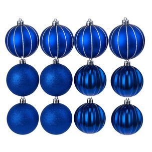 12 Bambalinas Esferas Navideñas Azul 6cm Decoracion Navidad 12 Bambalinas Esferas Navideñas Azul 6cm Decoracion Navidad