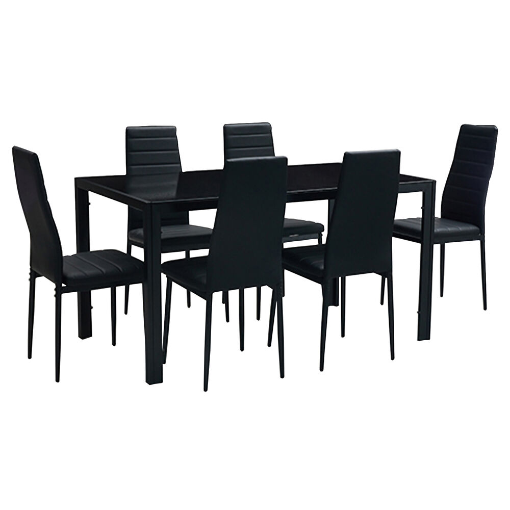 Mesa De Comedor Vidrio Negro 150x80x75cm image number 4.0