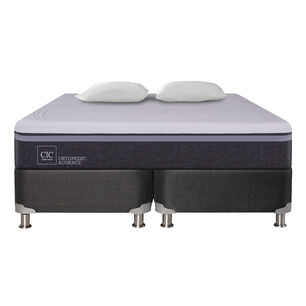 Box Spring Cic Ortopedic Advance / 2 Plazas / Base Dividida + Almohadas
