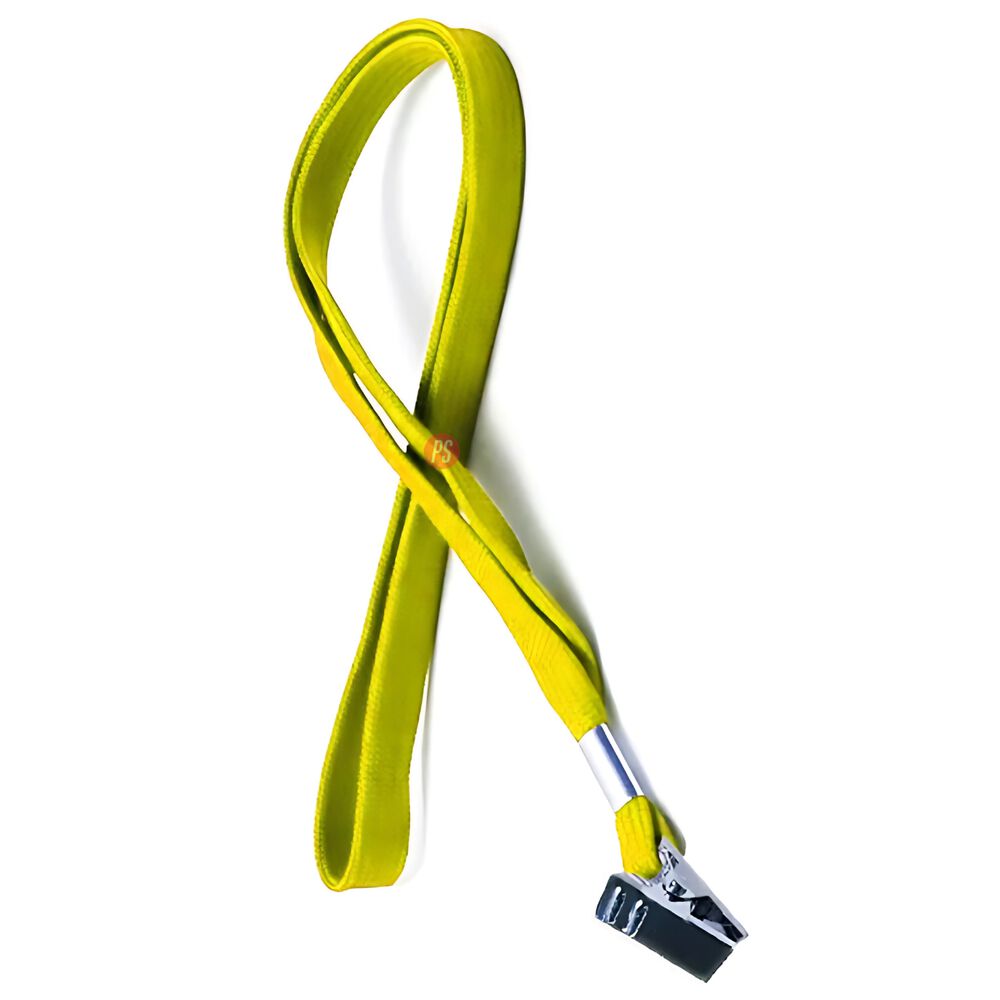 Pack 100 Cintas Porta Credencial Amarillo Apretador - Ps image number 1.0