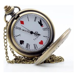 Reloj De Bolsillo Alicia Pais De Las Maravillas
