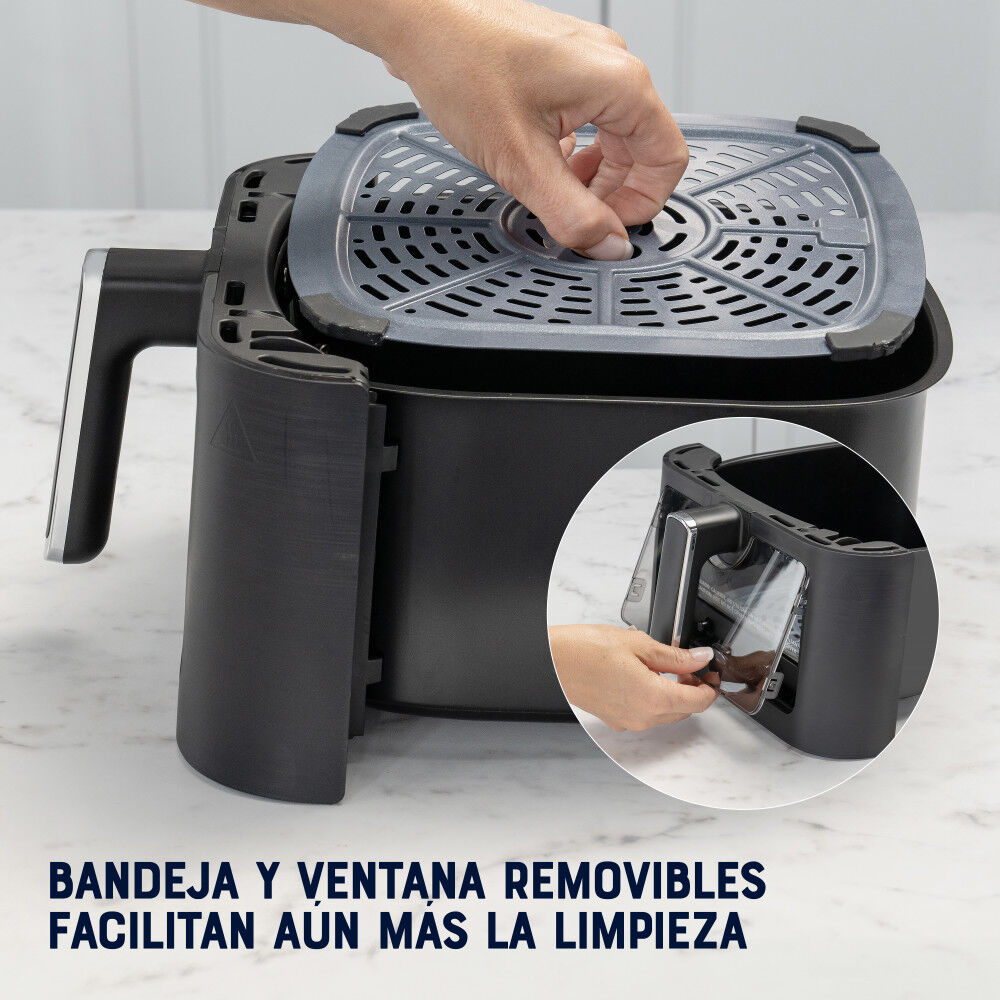 Freidora De Aire Digital 6l Oster 10 Programas Ckstaf60wddf image number 6.0