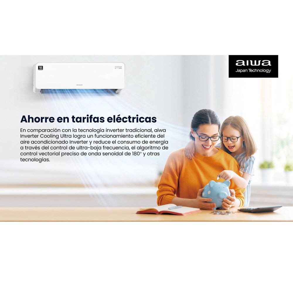 Aire Acondicionado Aiwa Split Inverter 24000btu Aw-24invg image number 6.0
