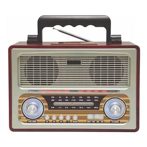 Radio Retro Port&aacute;til Audiopro Bt/fm/usb/sd/entrada Aux 3.5 Recargable Beige