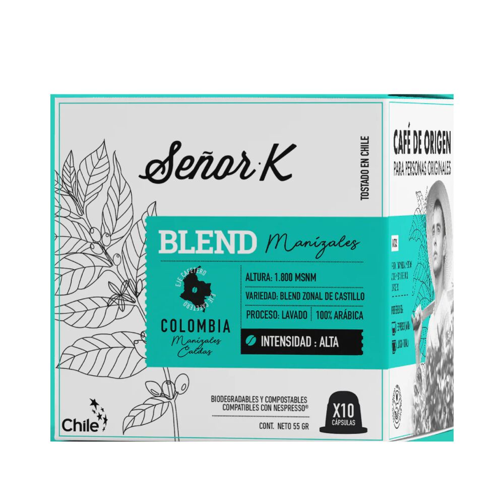C&aacute;psulas Nespresso Blend Manizales X10 Caf&eacute; Se&ntilde;or K image number 0.0