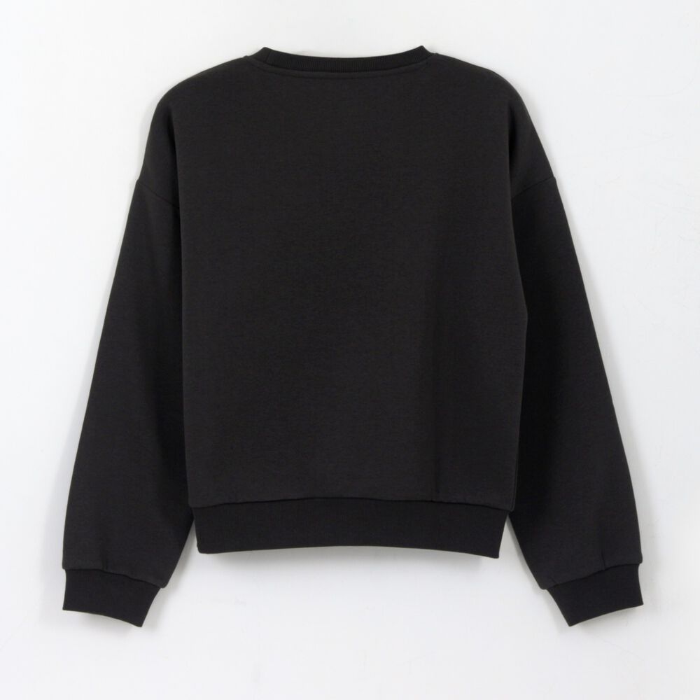 Poler&oacute;n Cerrado Ni&ntilde;a Mickey Lineal Negro Disney image number 1.0