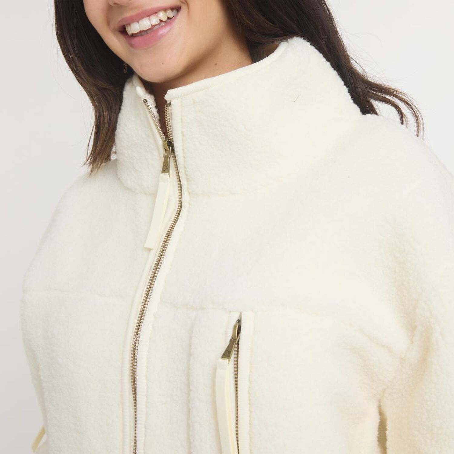 Chaqueta Polar Estampado Cuello Alto Mujer Ocean Pacific image number 4.0