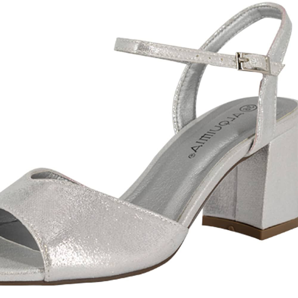 Sandalia De Vestir Eiris Plateado Alquimia image number 3.0