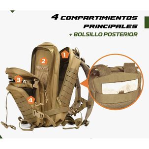 Mochila Tactica Outdoor 45l Impermeable
