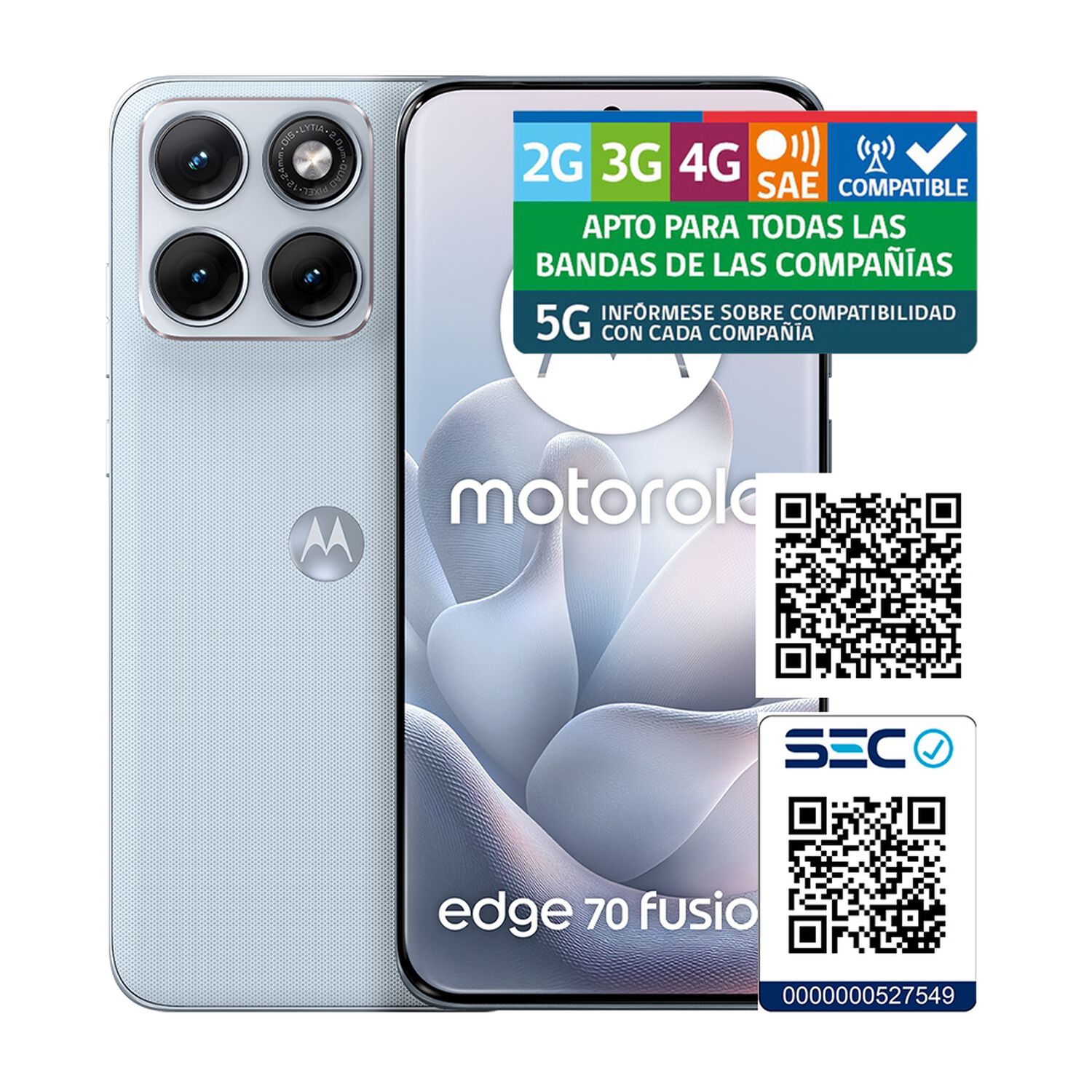Smartphone Motorola Moto Edge 70 Fusion / 5G / 256 GB / Celeste / Liberado image number 9.0