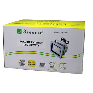 Foco Exterior Led 30w. Luz C&aacute;lida