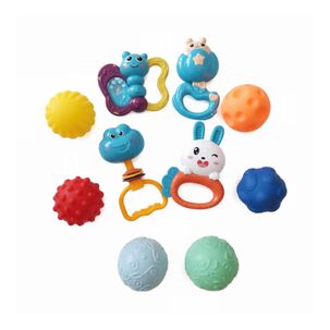 Juguete Set De Sonajeros Y Pelotas Sensoriales 10 Piezas Infantil