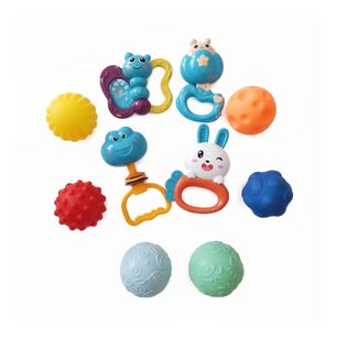 Juguete Set De Sonajeros Y Pelotas Sensoriales 10 Piezas Infantil