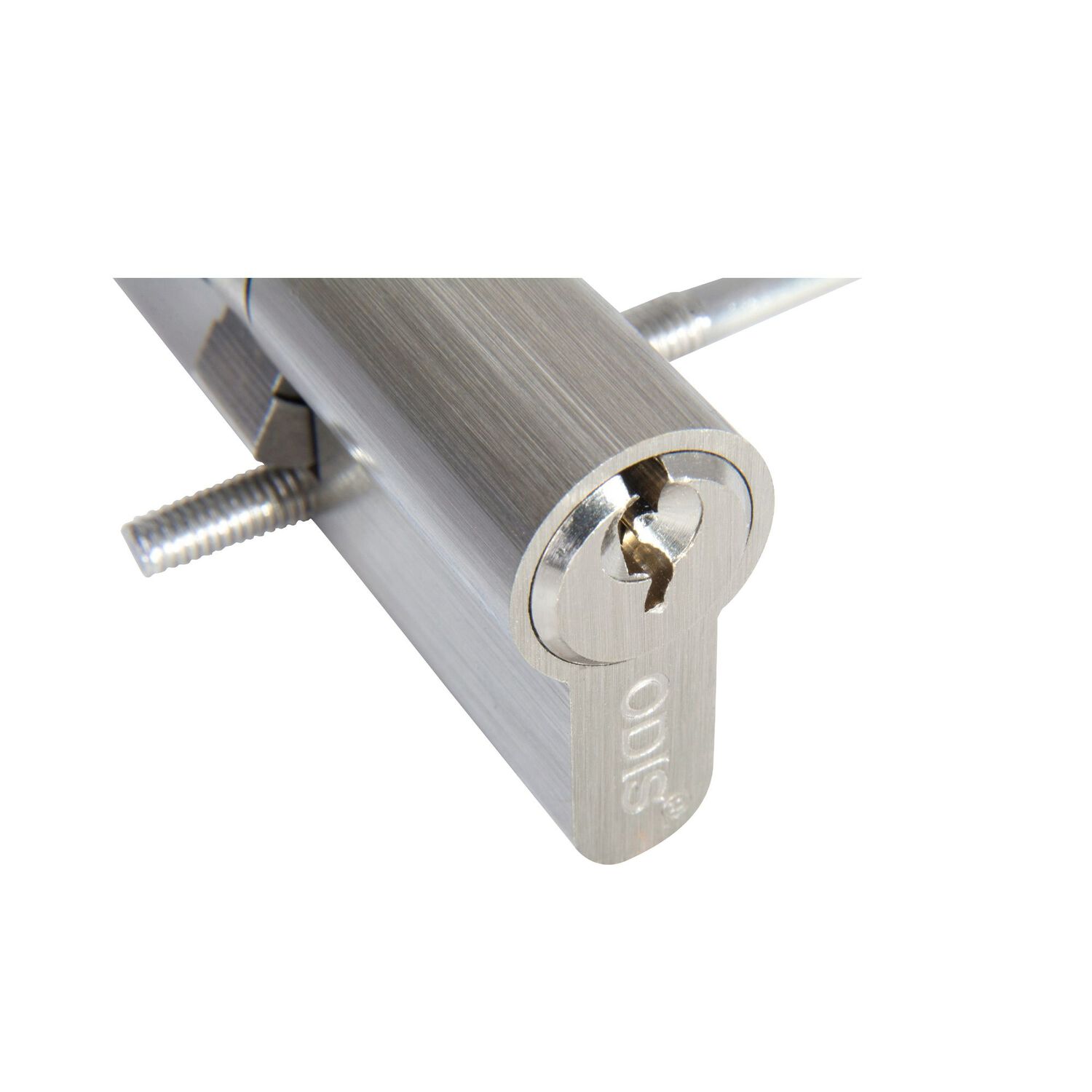 Cilindro Odis Llave-llave Est&aacute;ndar 70mm Plata Satinado 6 Combinaciones image number 2.0